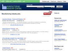 Tablet Screenshot of manufacturingindustrycentral.com